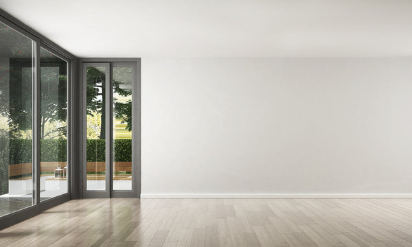 Empty room before staging