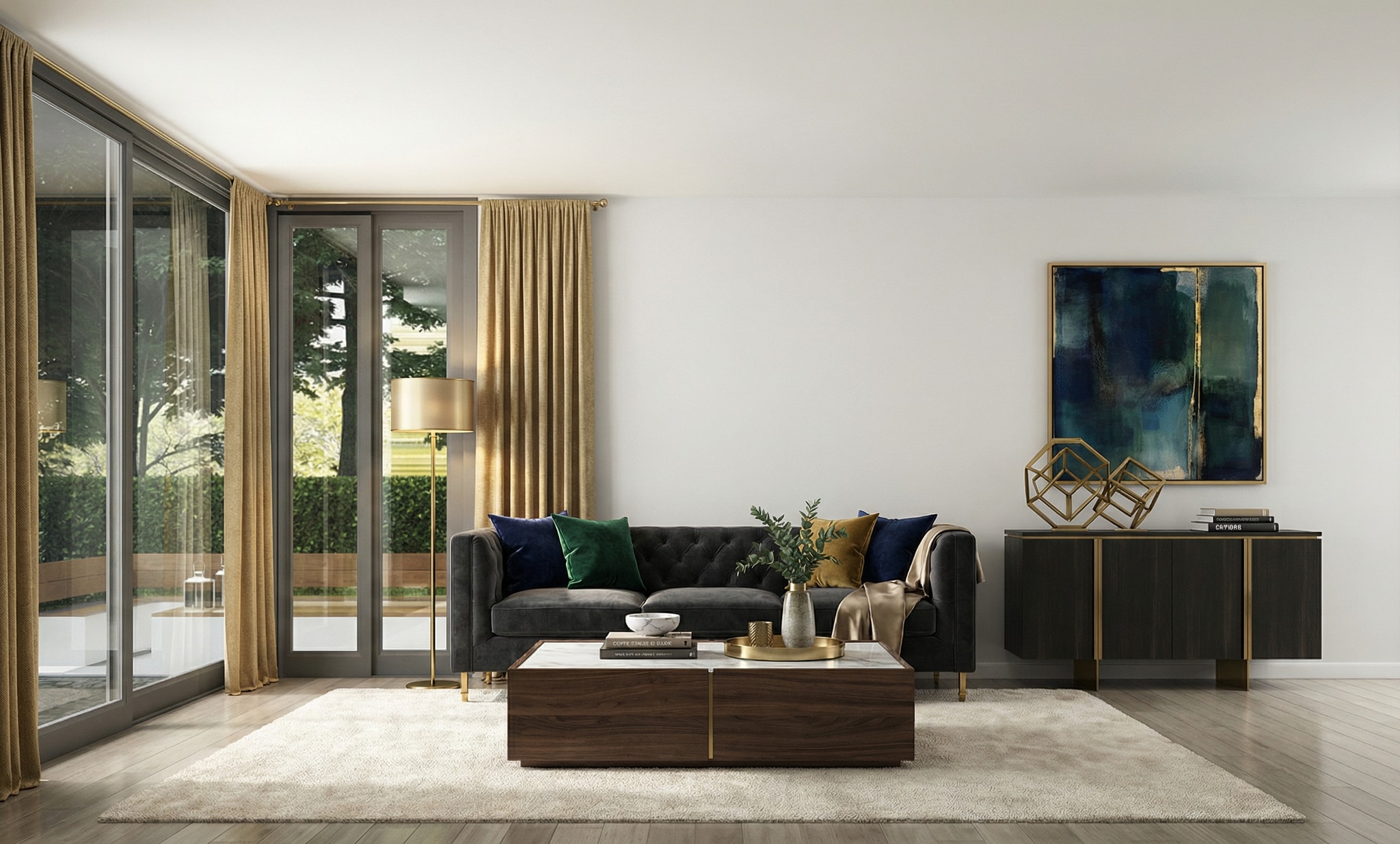 Room after AI virtual staging